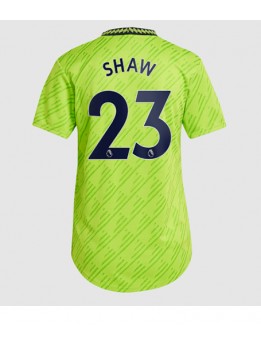 Manchester United Luke Shaw #23 Ausweichtrikot für Frauen 2022-23 Kurzarm